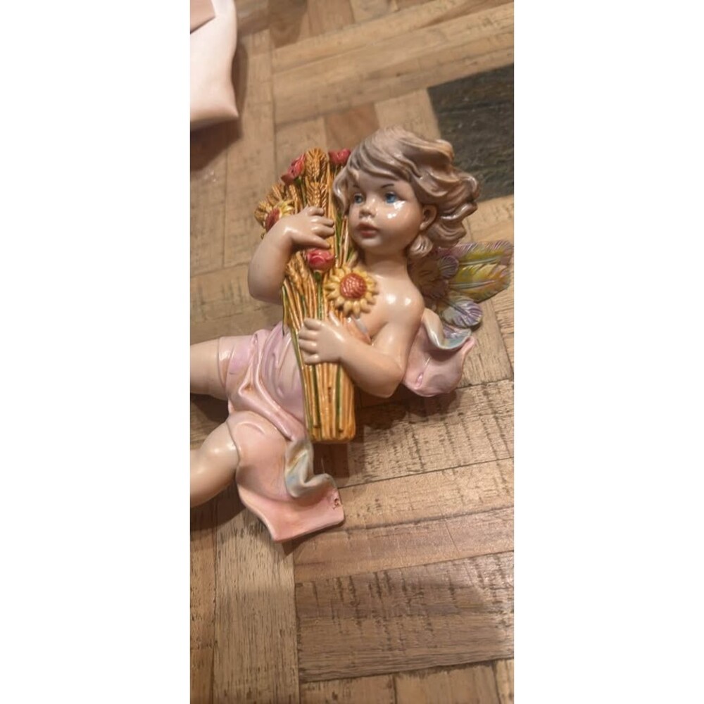 Vintage Fontanini Depose Italy cherub/angel figurine, part of the “Four Seasons" - Picture 3 of 3
